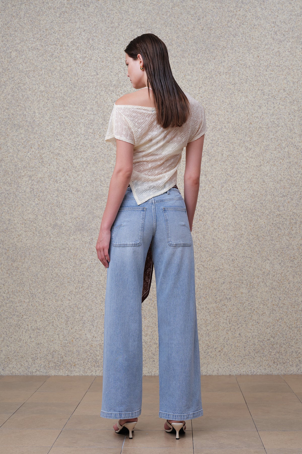 NEW YORK MID RISE WIDE LEG FULL JEANS BYW8417
