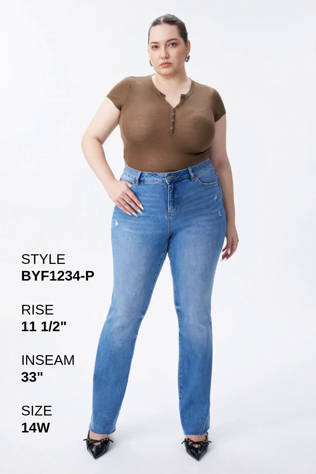 PLUS CAPE TOWN LOW RISE BOOTCUT Fashion Product Video