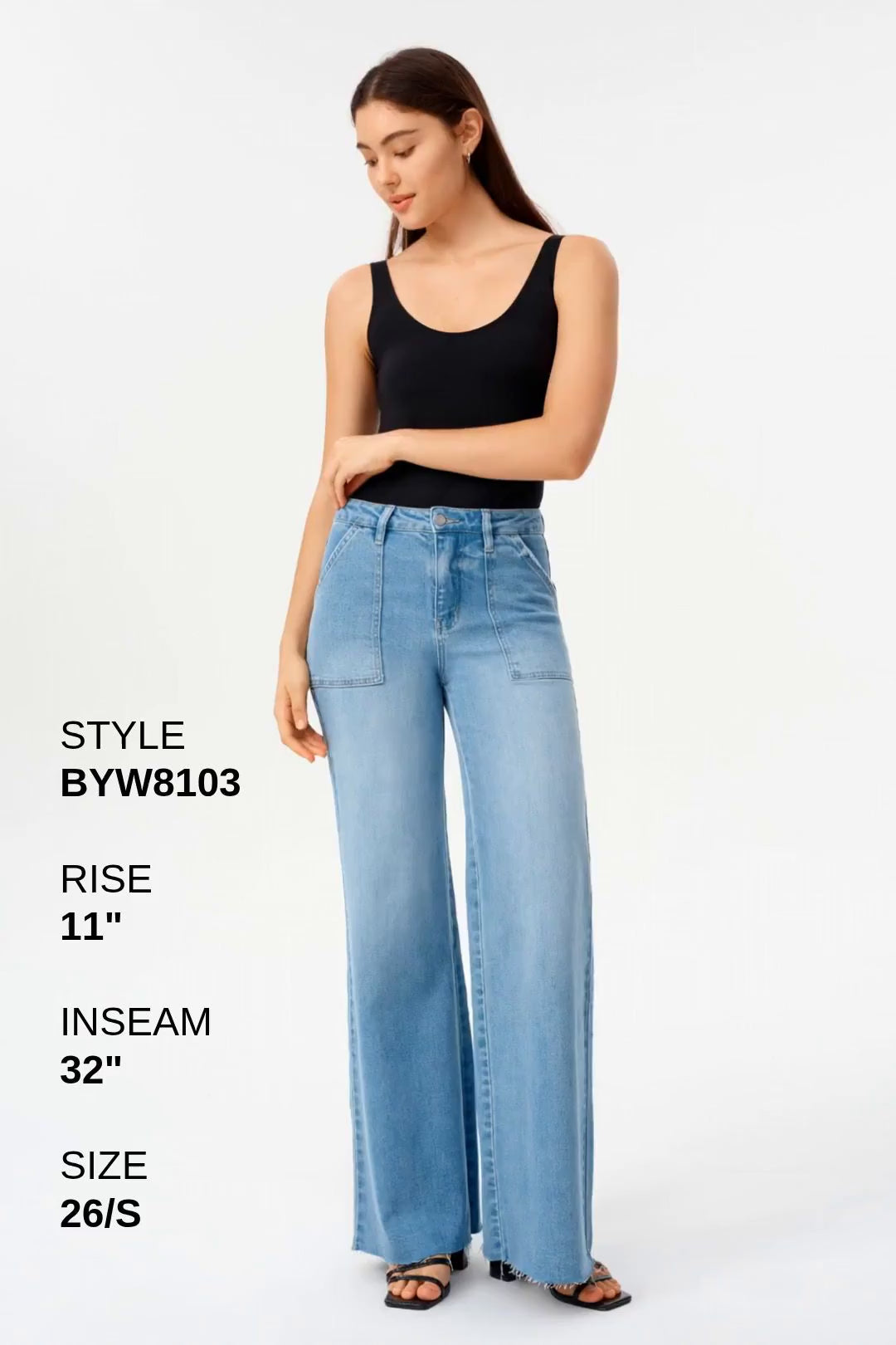 HIGH RISE WIDE LEG Fashion Product Video
