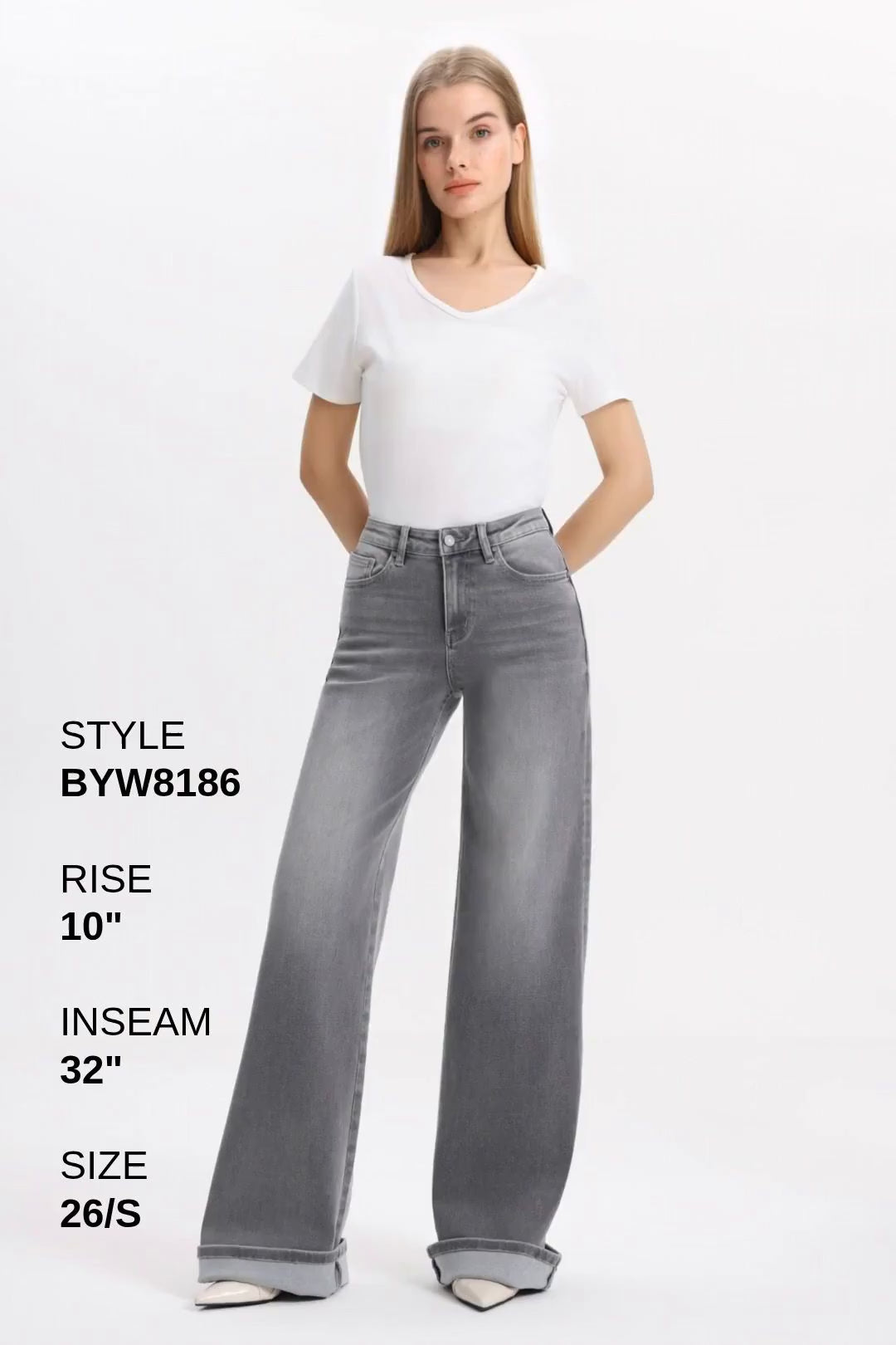 MID RISE WIDE LEG Fashion Product Video