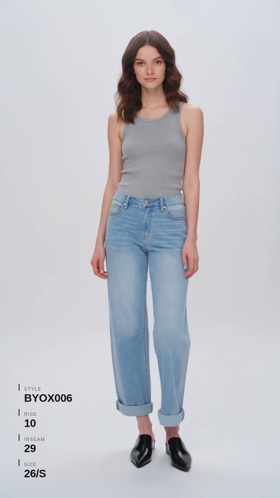 MID RISE ROLLED LEG BARREL Fashion Product Video CUT
