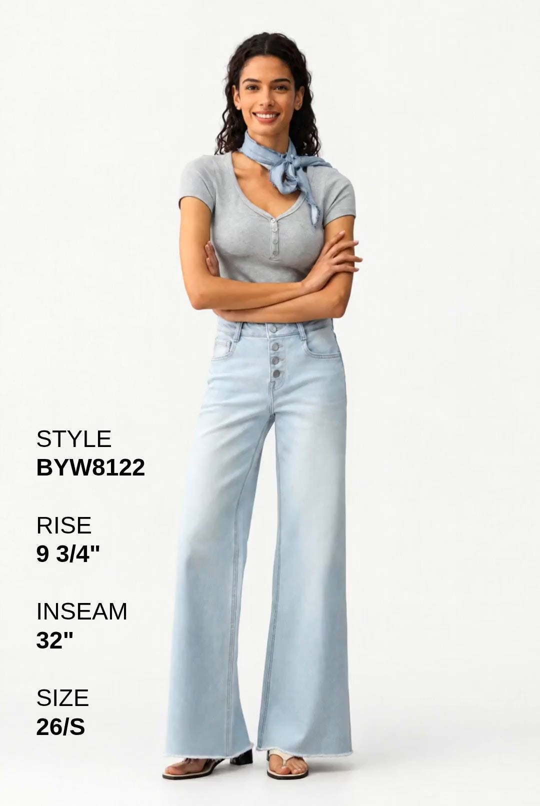 MID RISE WIDE LEG Fashion Product Video