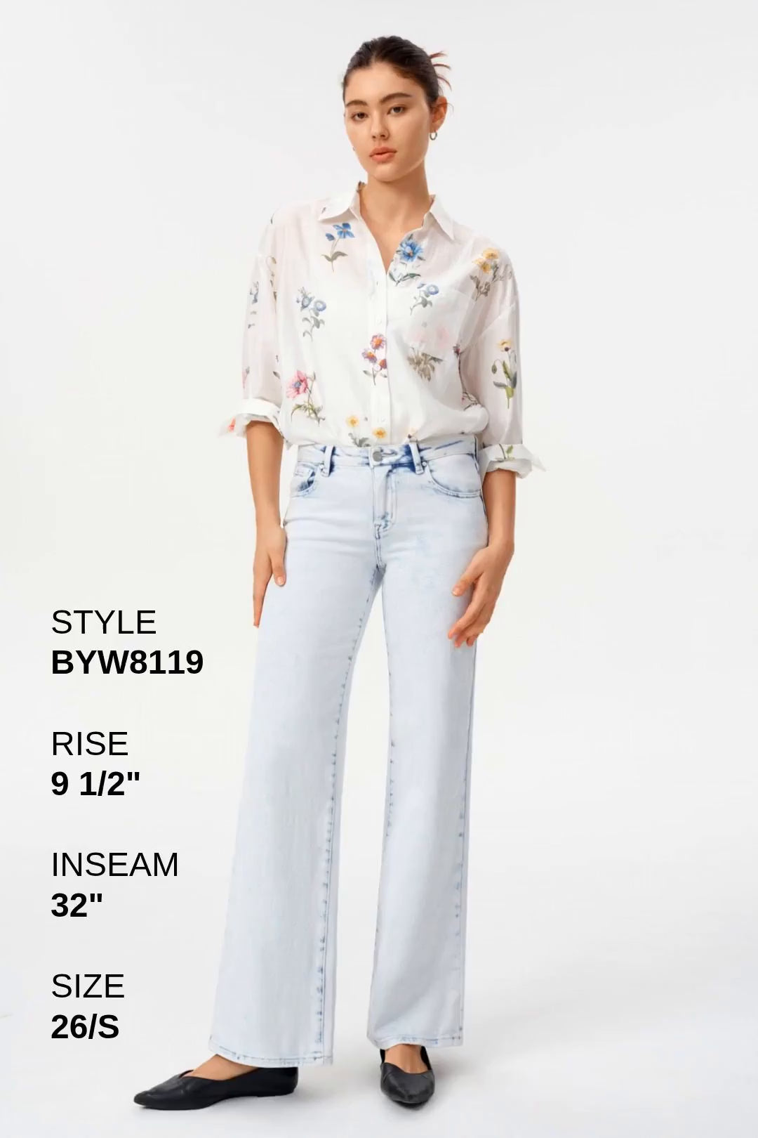 ZEPHYRINE MID RISE WIDE LEG Fashion Product Video