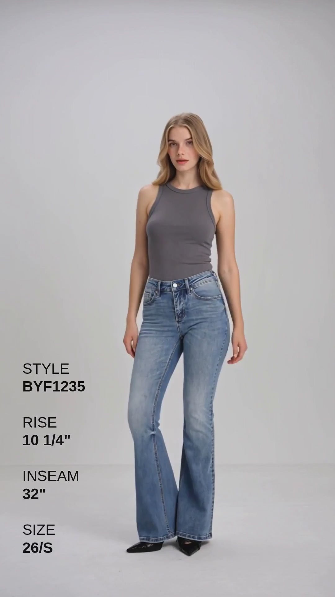 BARCELONA HIGH RISE FLARE Fashion Product Video CUT