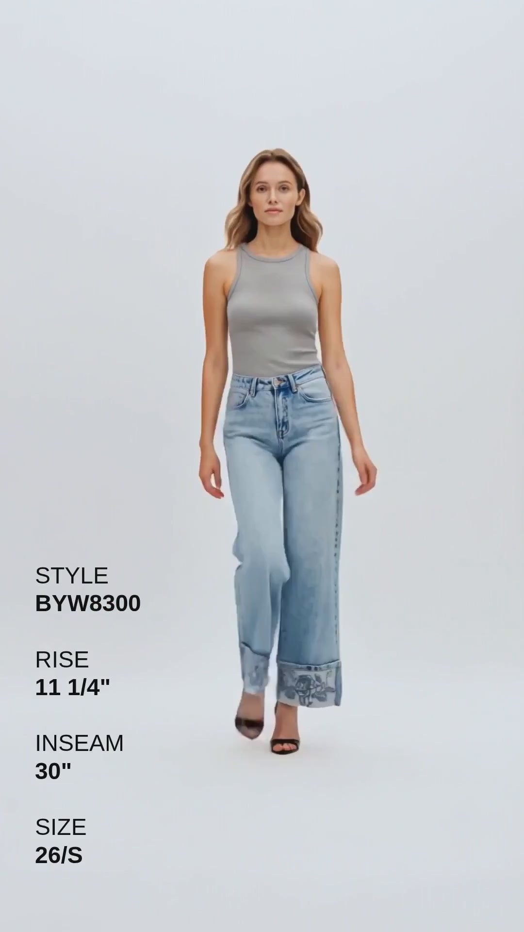 FLORA HIGH RISE WIDE LEG Fashion Product Video CUT