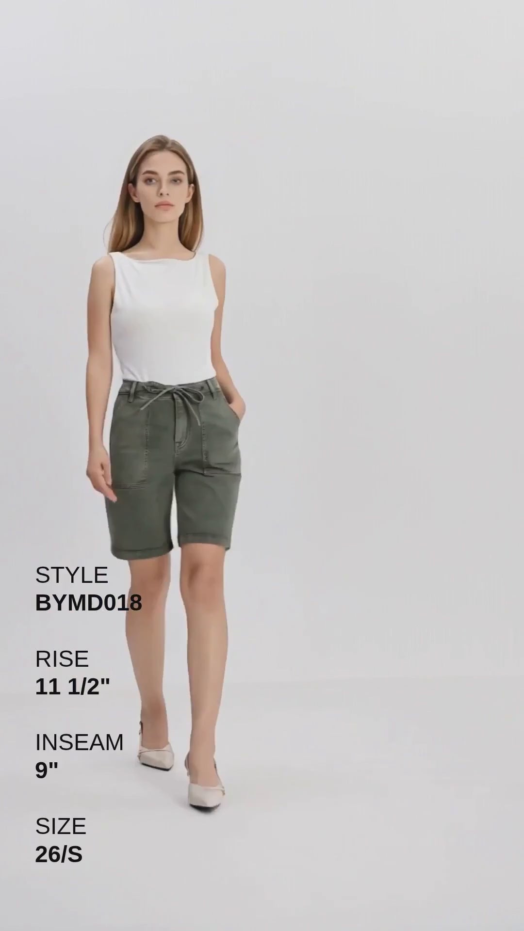 TAMSIN HIGH RISE BERMUDA Fashion Product Video CUT