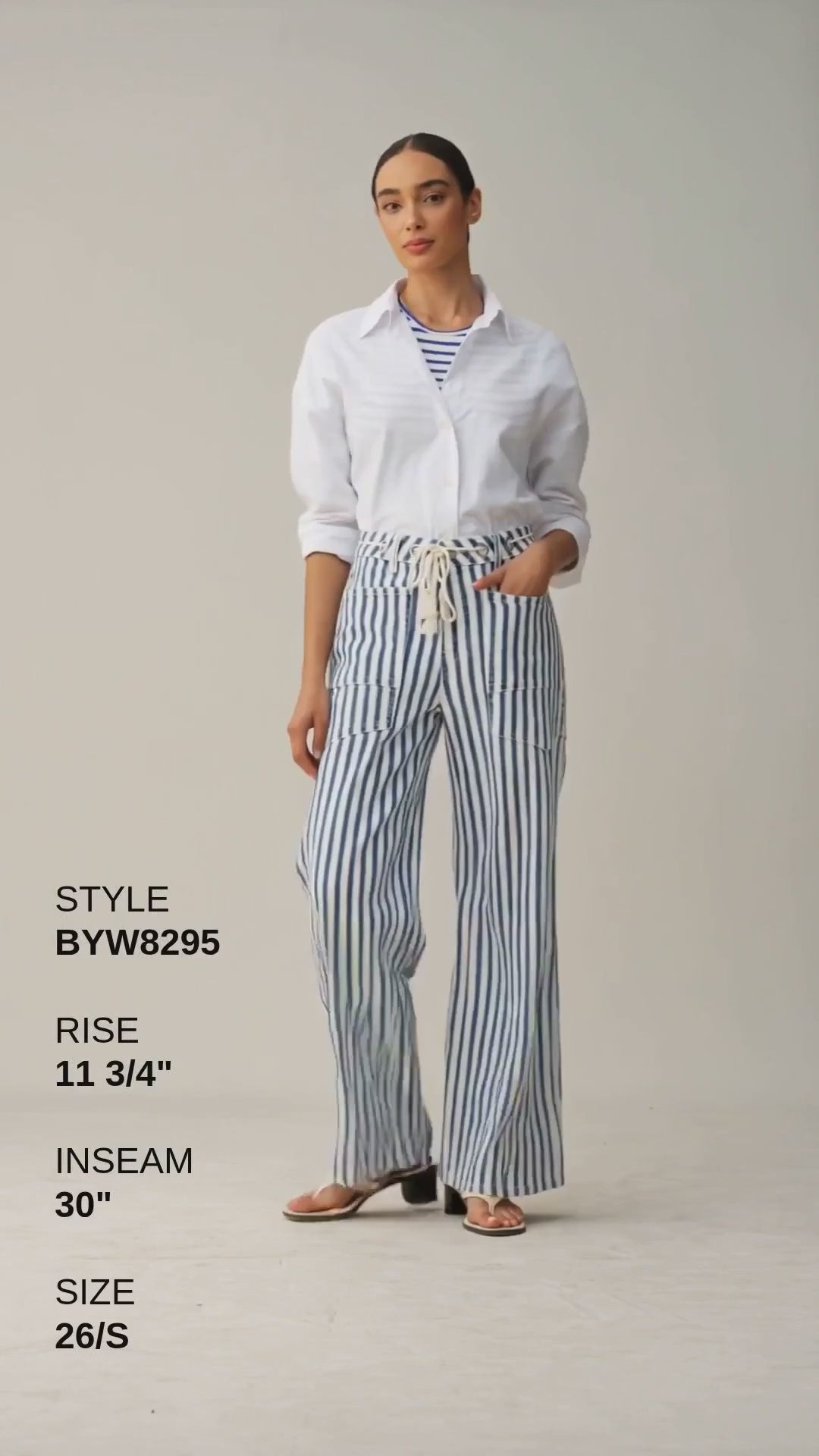 TAMSIN HIGH RISE WIDE LEG 30'' Fashion Product Video CUT