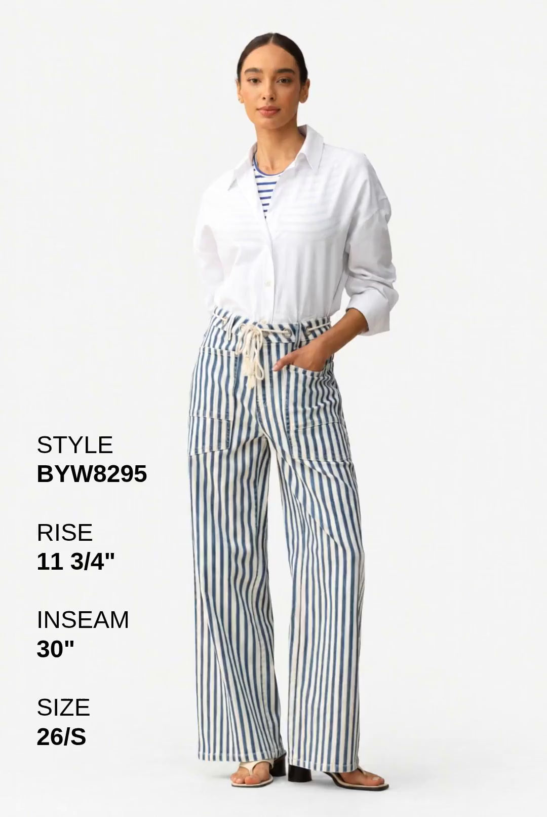 TAMSIN HIGH RISE WIDE LEG 30'' Fashion Product Video