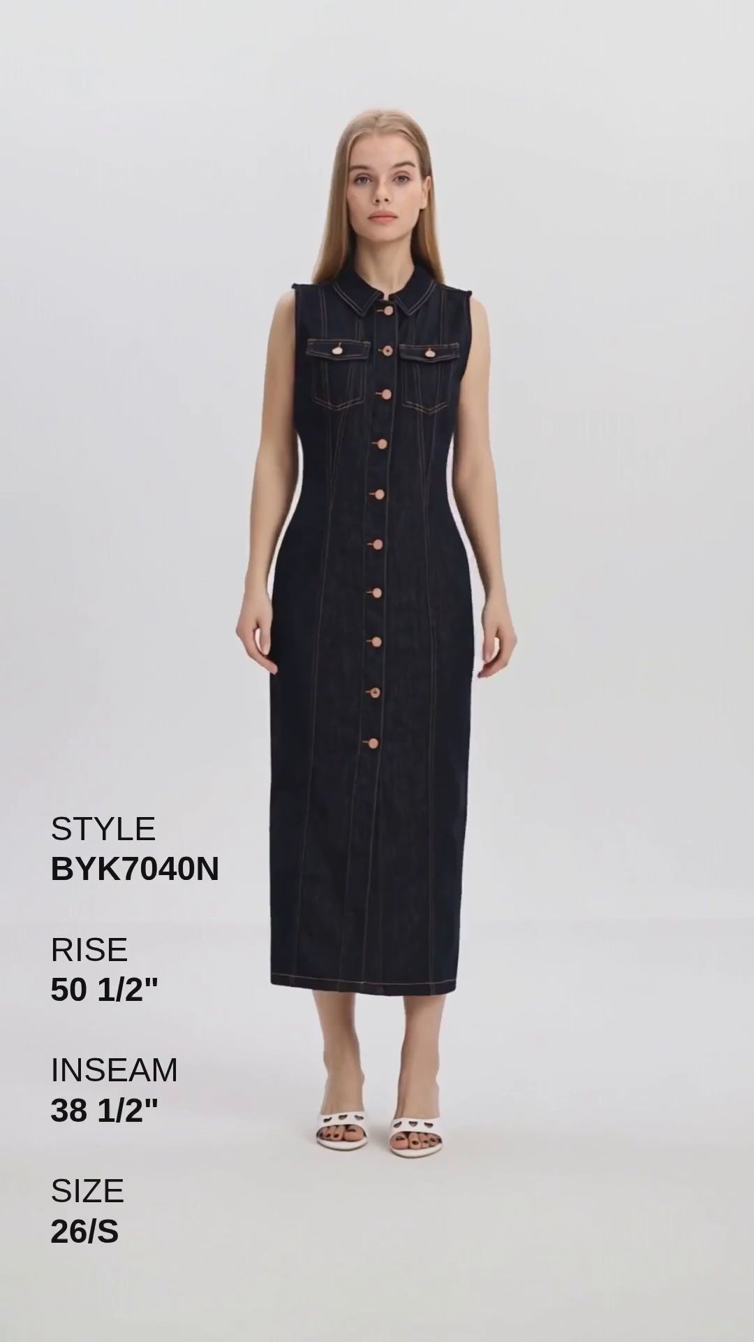 JULIA CARDIGAN DENIM DRESS Fashion Product Video CUT