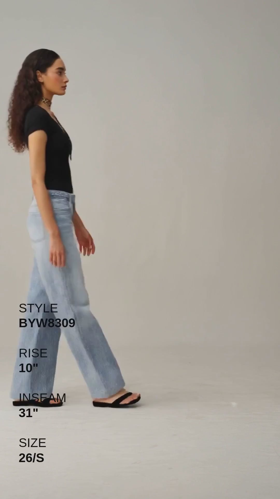 MID RISE WIDE LEG Fashion Product Video CUT