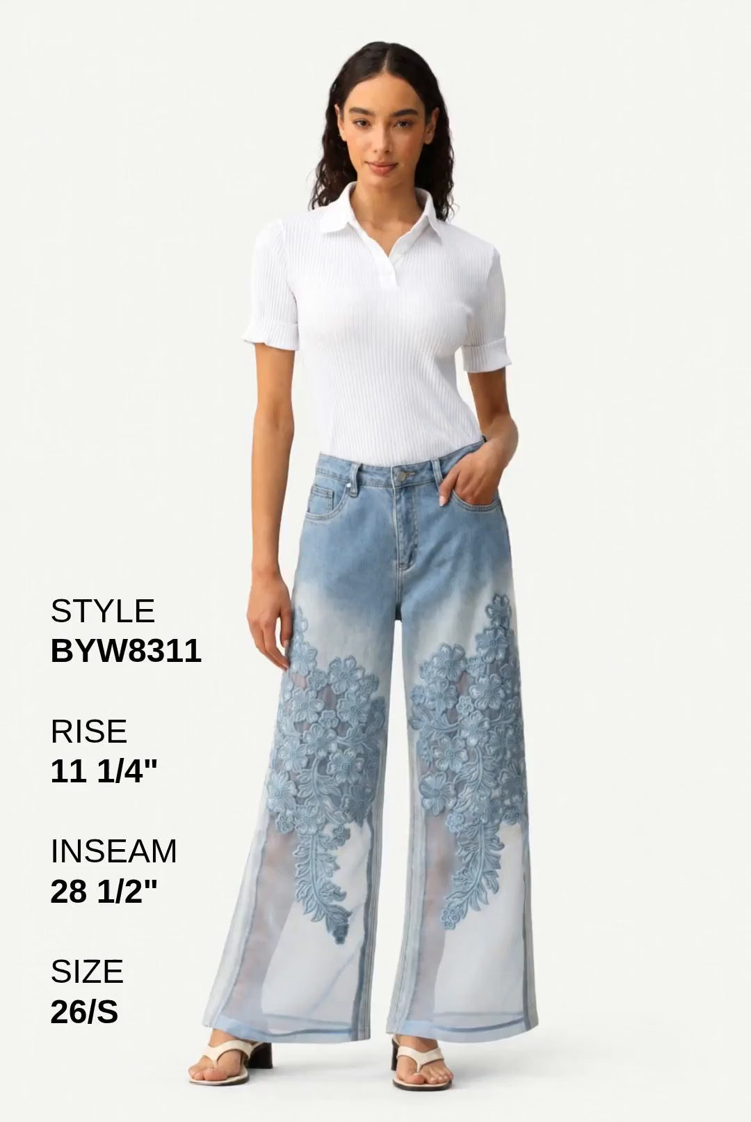 HIGH RISE WIDE LEG Fashion Product Video