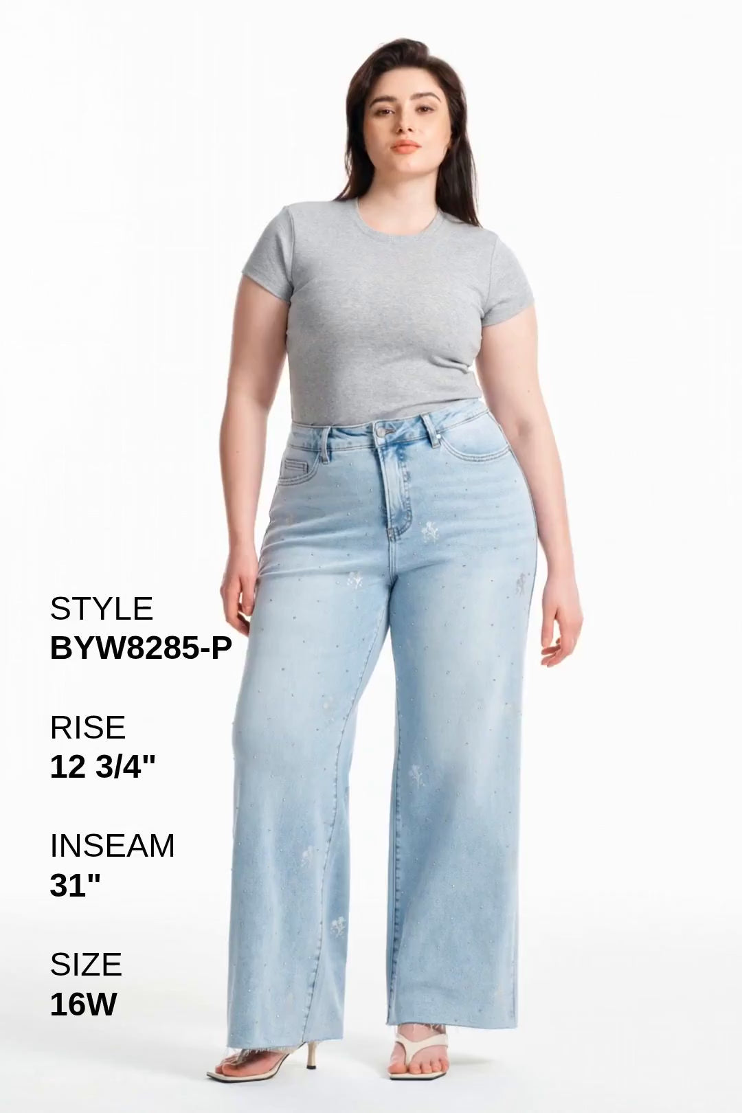 PLUS HIGH RISE WIDE LEG Fashion Product Video