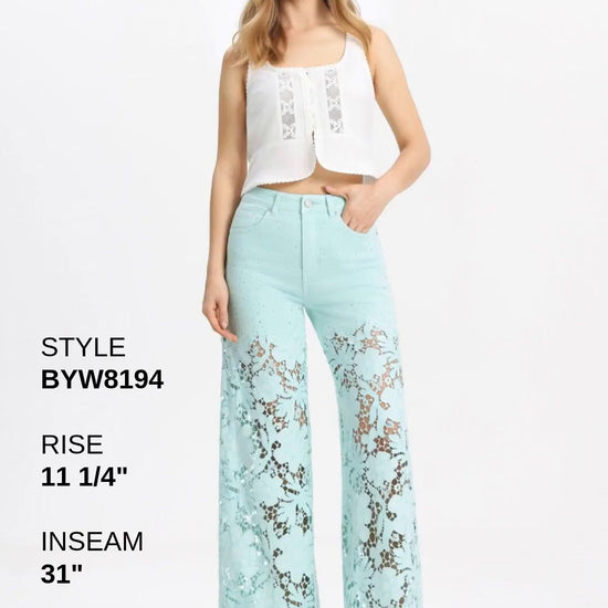 FLORA SUPER HIGH RISE WIDE LEG JEANS Fashion Product Video