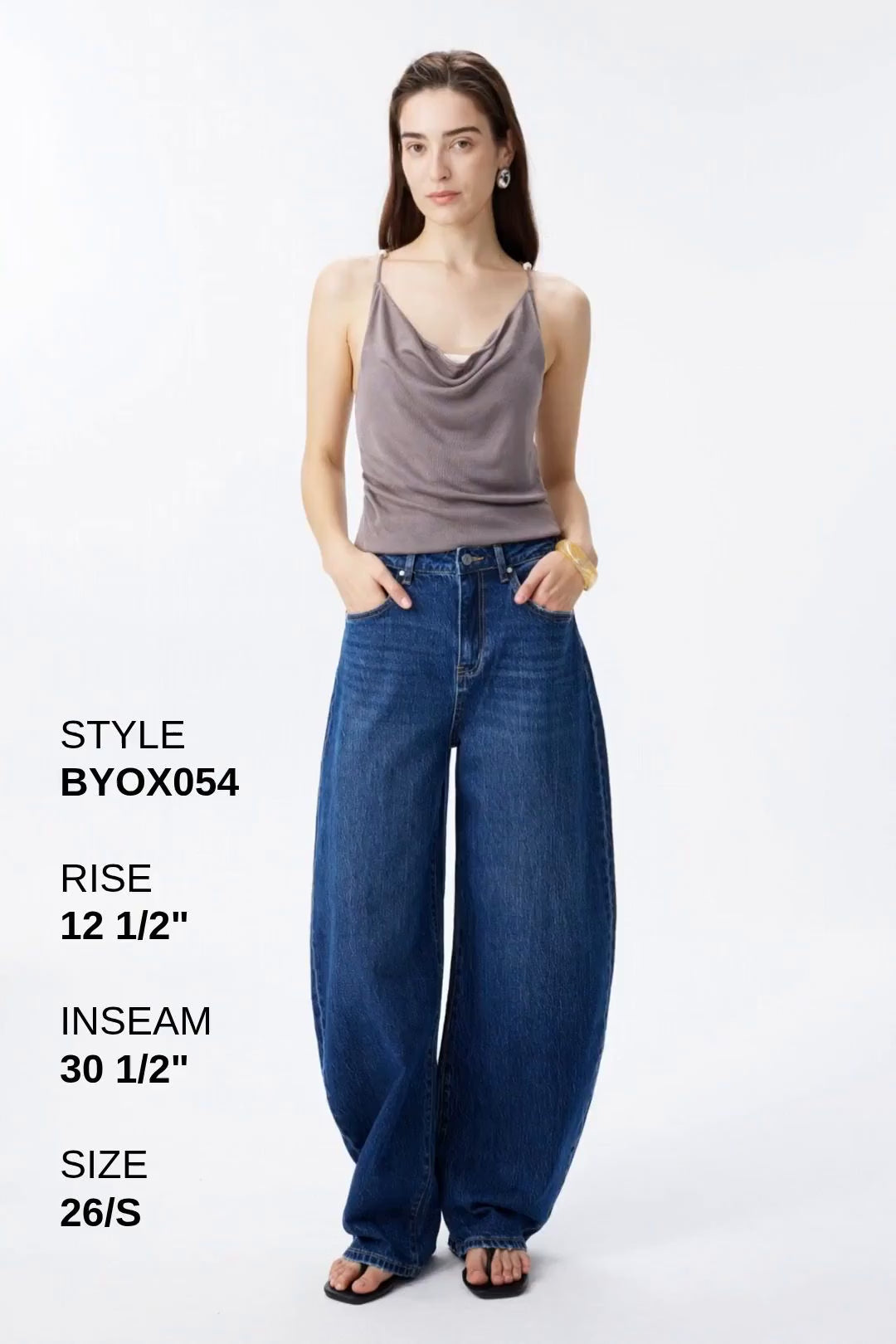 TOKYO MID RISE BARREL BYOX054 (BYGG2028) Fashion Product Video