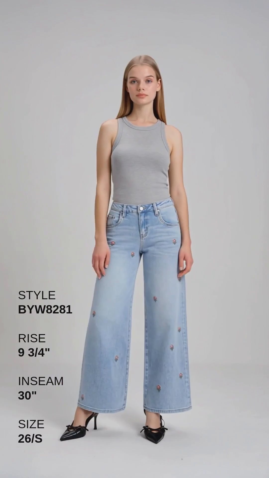 ROSALIND MID RISE WIDE LEG Fashion Product Video CUT