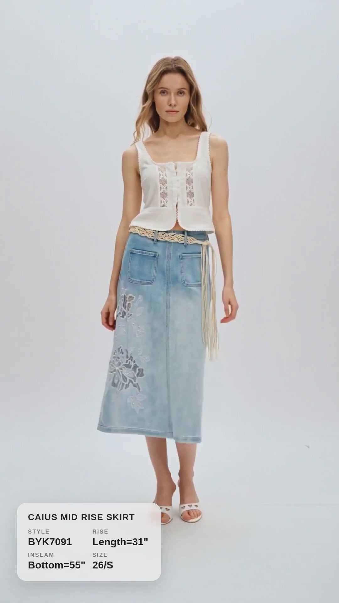 CAIUS MID RISE SKIRT Fashion Product Video CUT