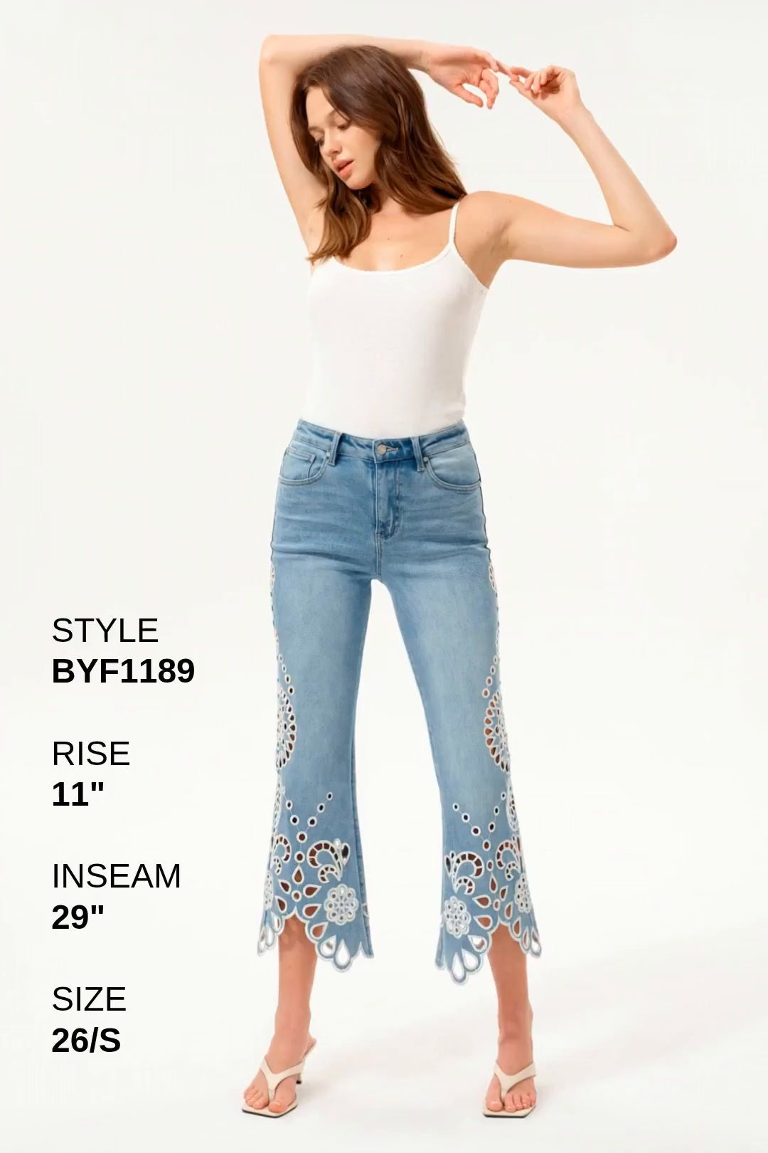 BARCELONA HIGH RISE FLARE BYF1189 Fashion Product Video