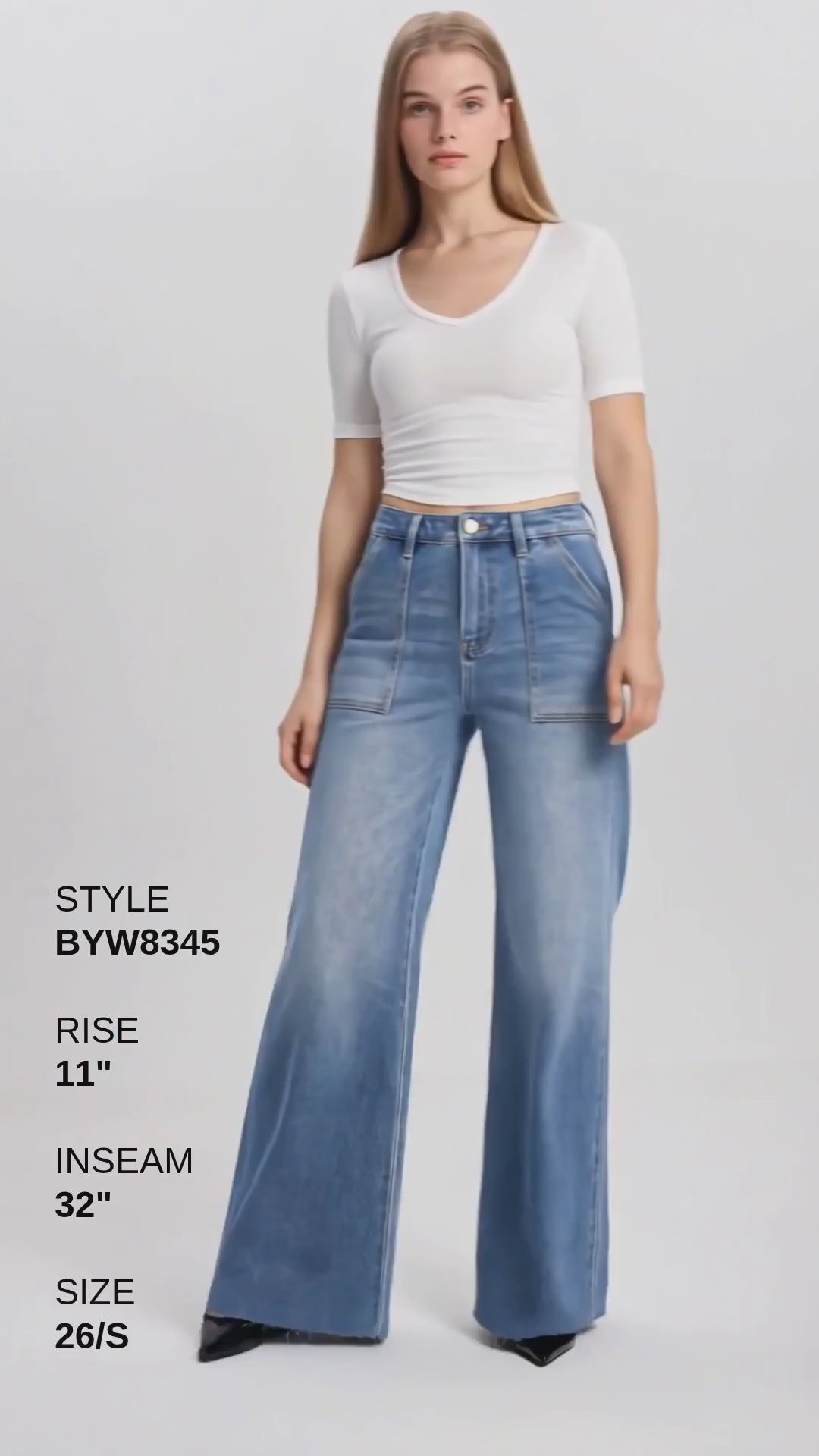 NEW YORK HIGH RISE WIDE LEG Fashion Product Video CUT