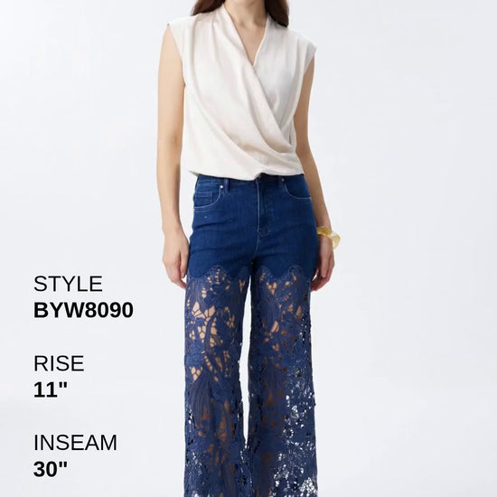 HIGH RISE LACE PANTS WITH RHINESTONE Fashion Product Video