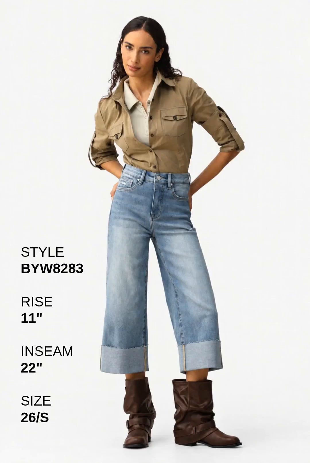 HIGH RISE WIDE LEG Fashion Product Video