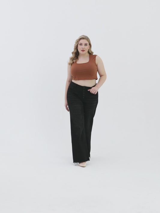 PLUS HIGH RISE WIDE LEG