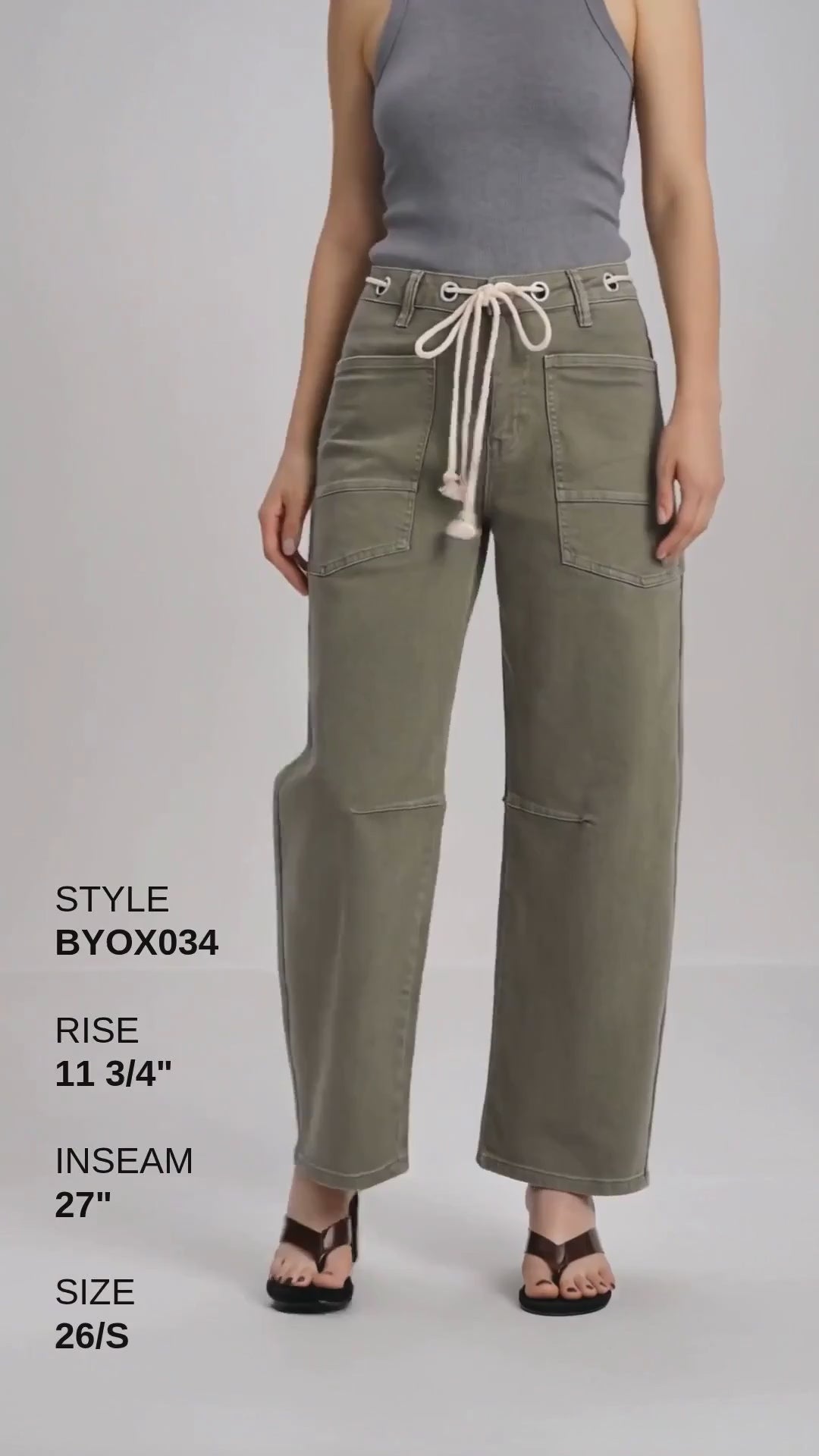 GRETA HIGH RISE BARREL Fashion Product Video CUT