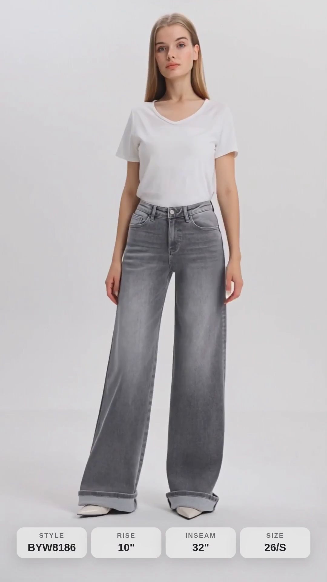 MID RISE WIDE LEG Fashion Product Video CUT