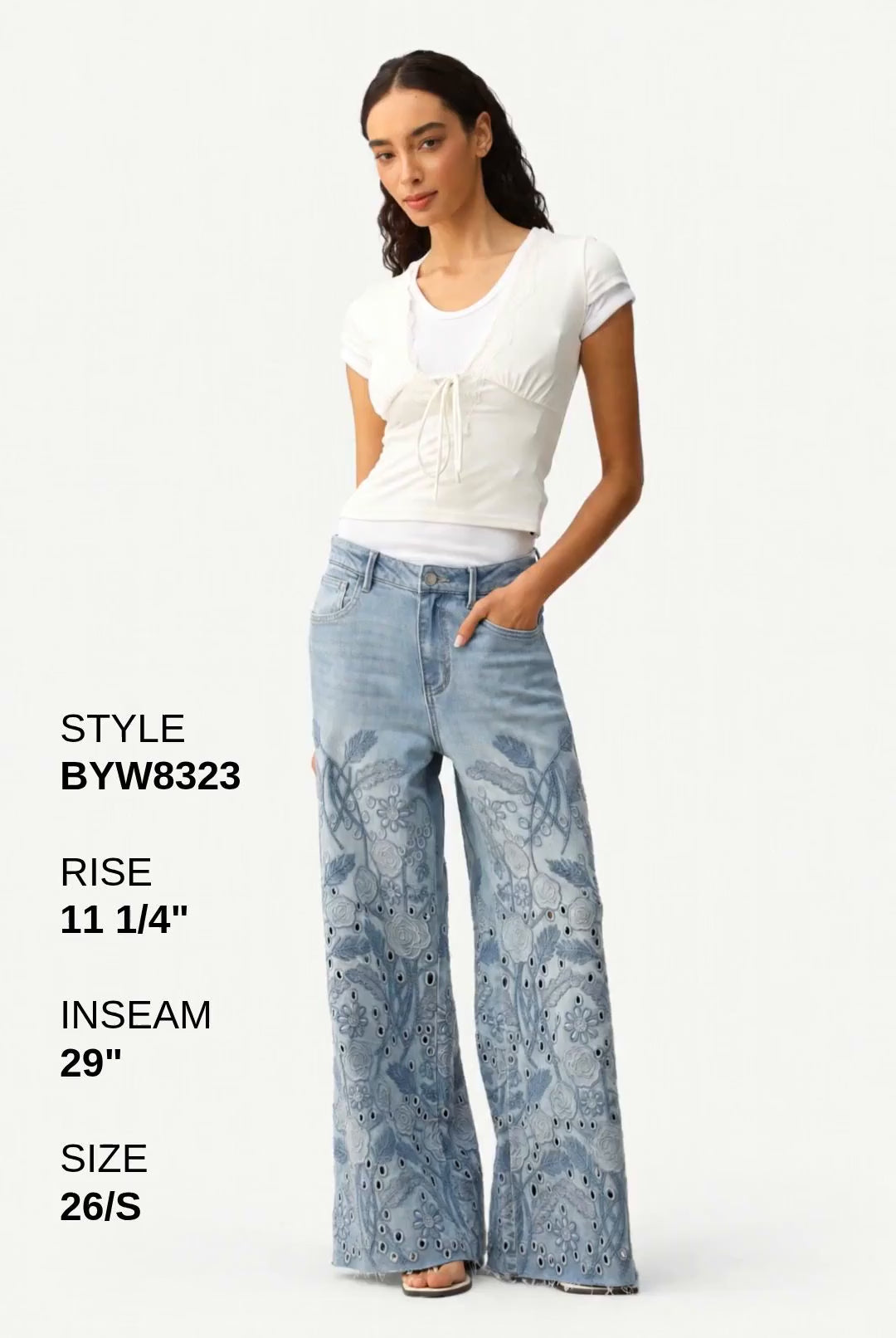 HIGH RISE WIDE  LEG Fashion Product Video