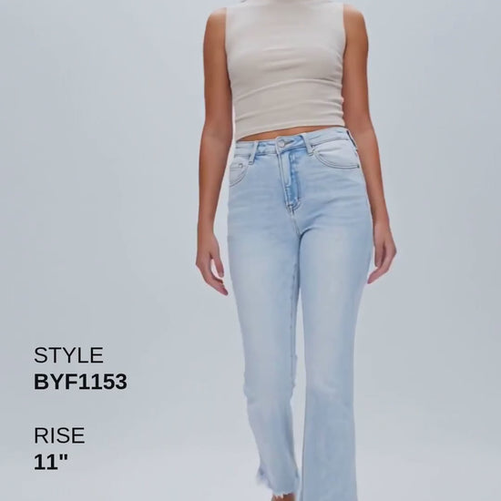 ANNA HIGH RISE ANKLE FLARE Fashion Product Video CUT