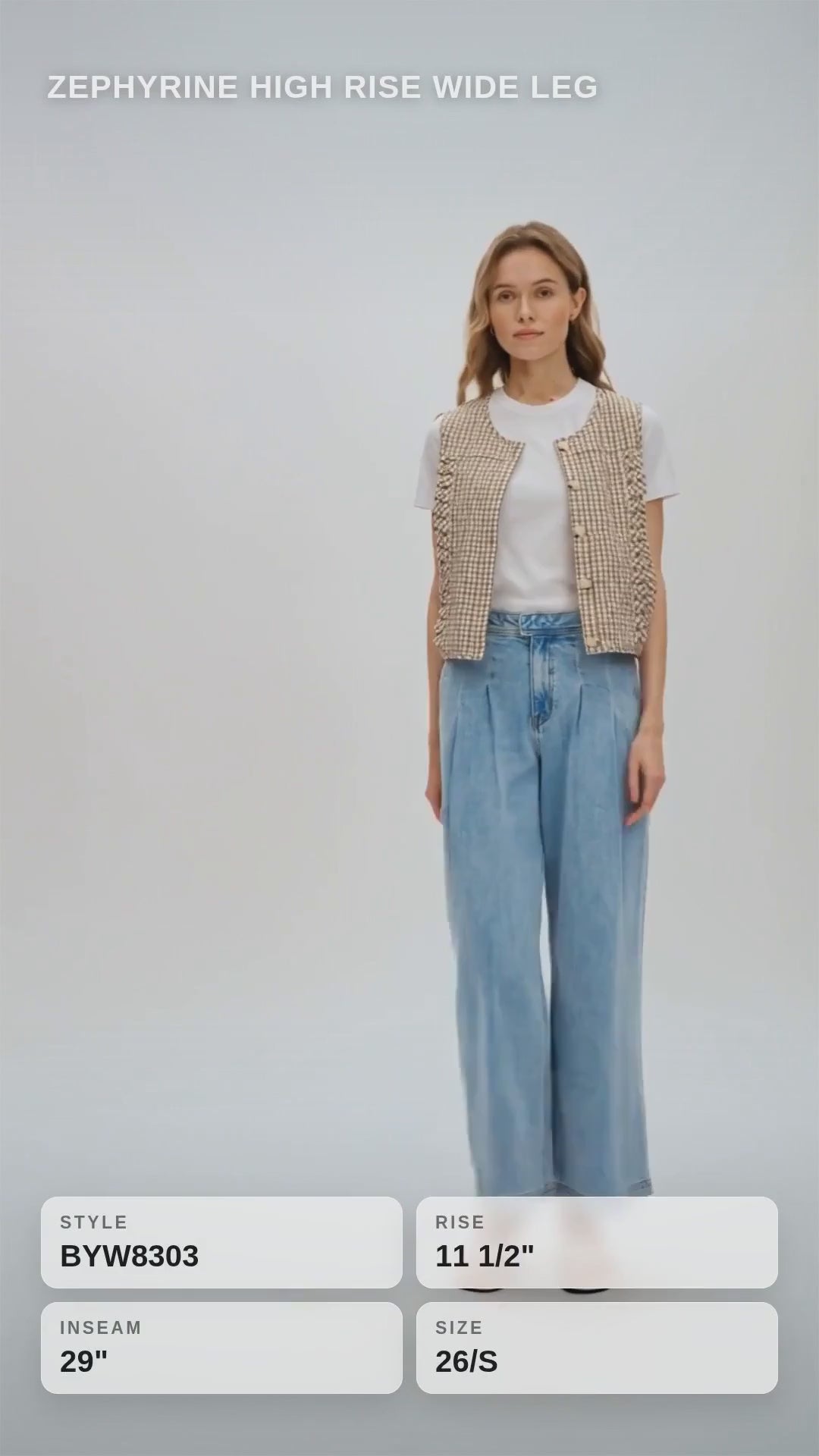 ZEPHYRINE HIGH RISE WIDE LEG Fashion Product Video CUT