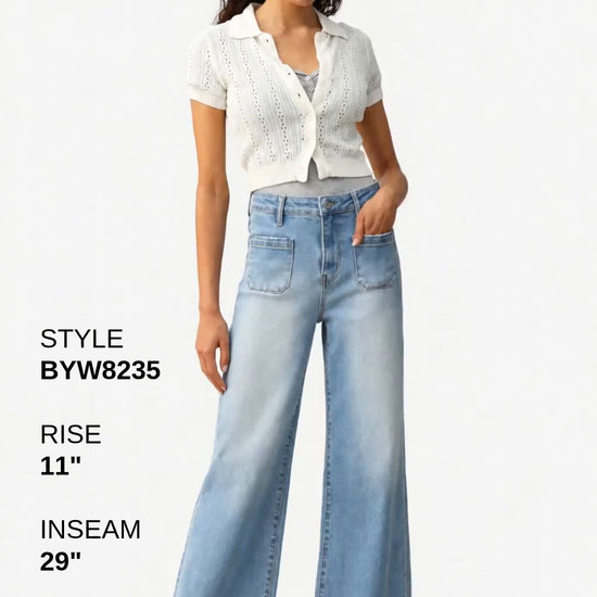 HIGH RISE WIDE LEG JEANS Fashion Product Video