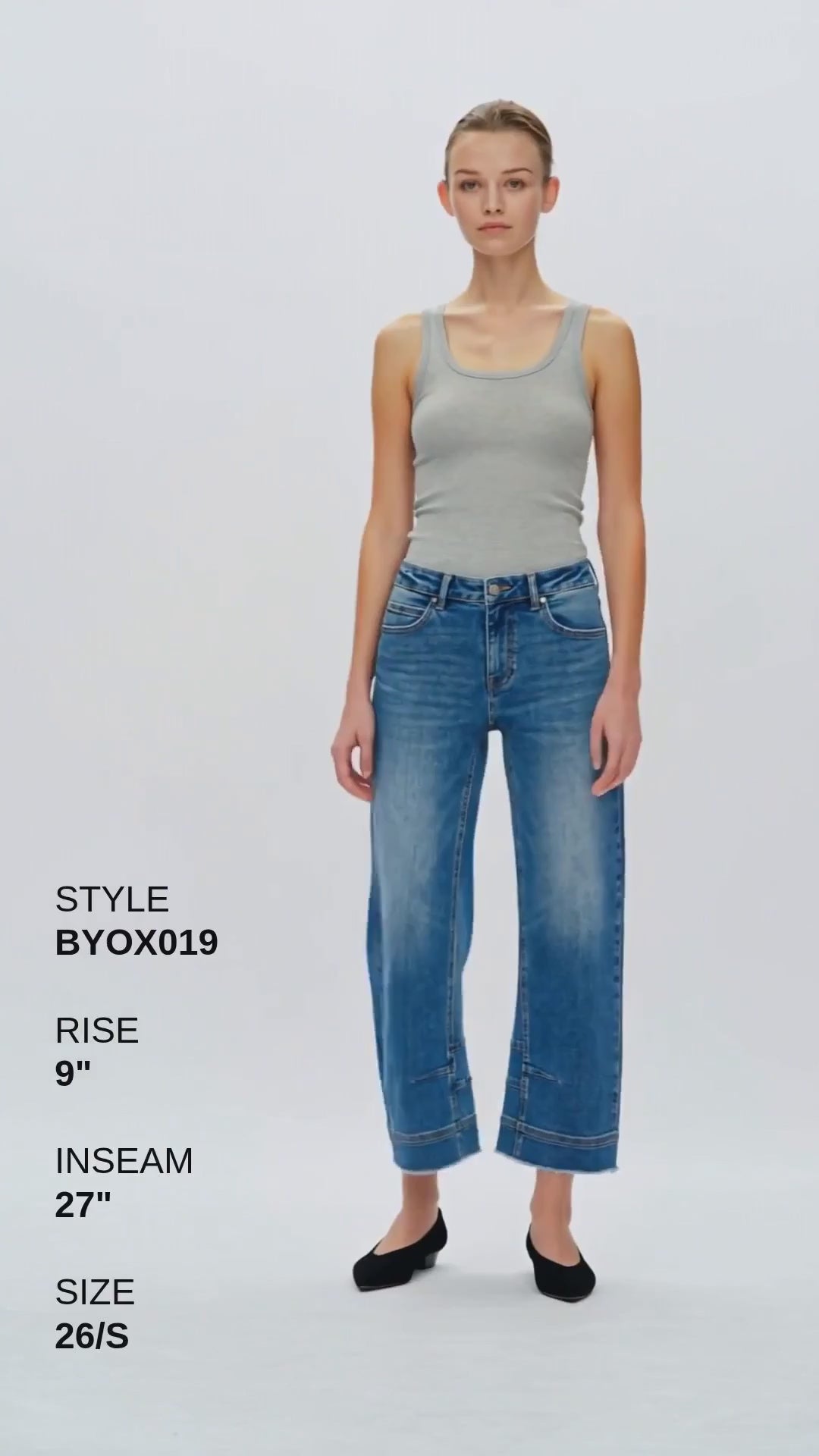 MID RISE BARREL LEG Fashion Product Video CUT