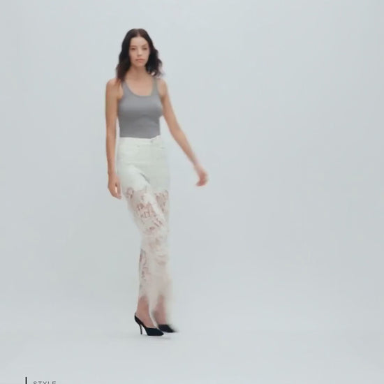 HIGH RISE LACE WIDE LEG Fashion Product Video CUT
