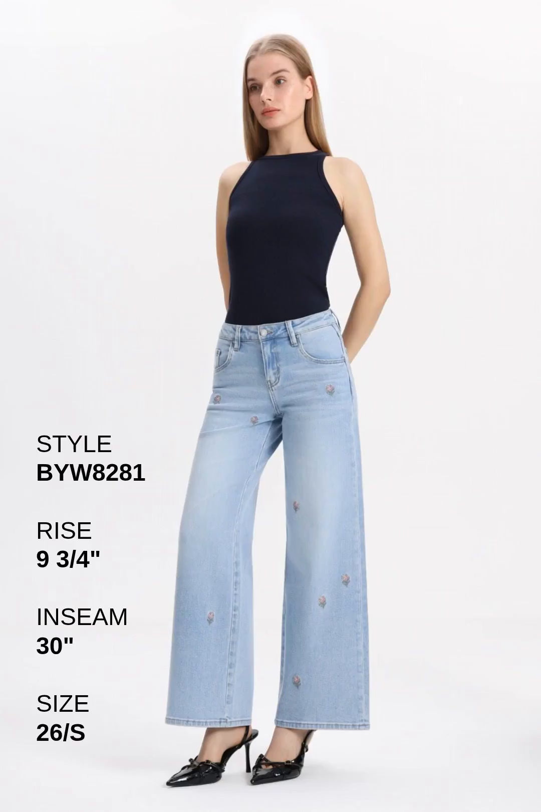ROSALIND MID RISE WIDE LEG Fashion Product Video