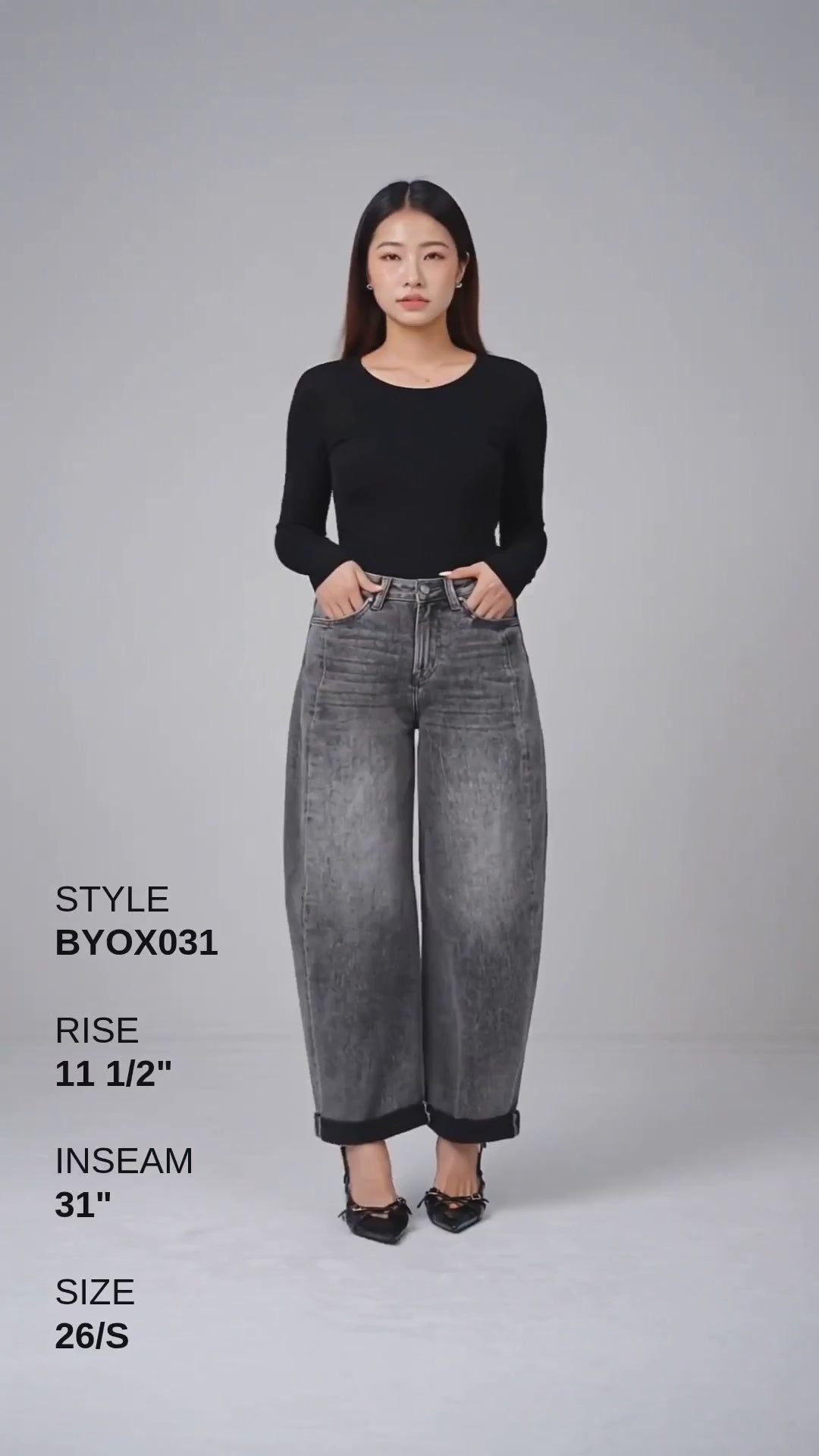 ZEPHYRINE HIGH RISE BARREL Fashion Product Video CUT