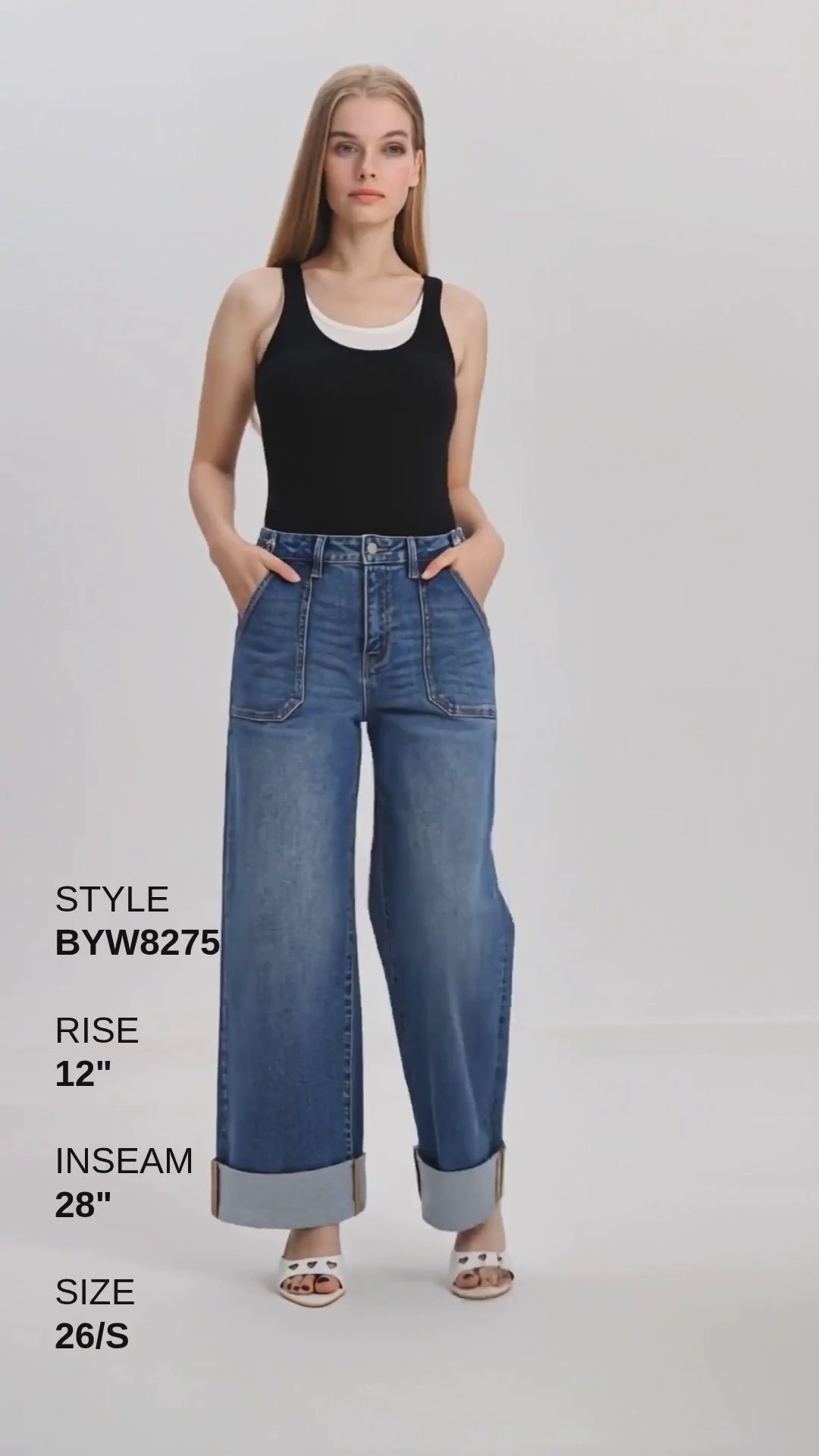 BRIAR HIGH RISE WIDE LEG Fashion Product Video CUT