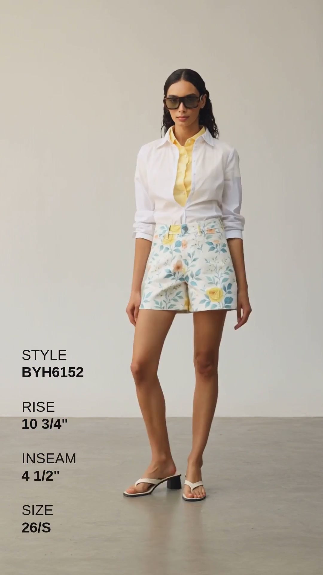 FLORA HIGH RISE SHORTS Fashion Product Video CUT