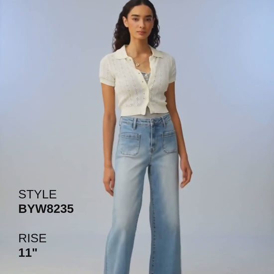 HIGH RISE WIDE LEG JEANS Fashion Product Video CUT