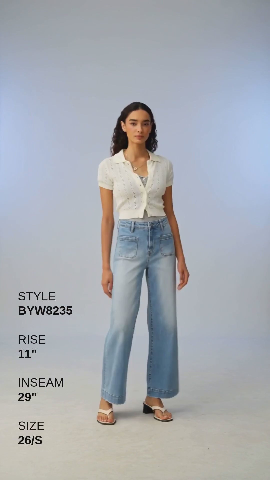 HIGH RISE WIDE LEG JEANS Fashion Product Video CUT