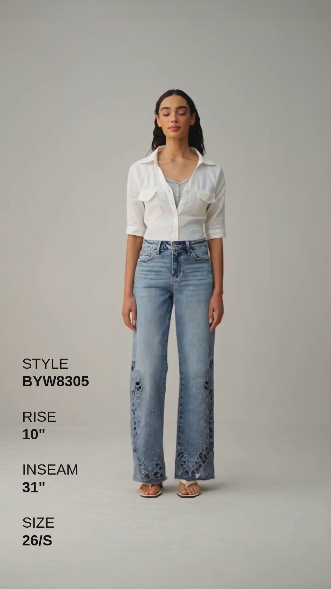 MID RISE WIDE LEG Fashion Product Video CUT