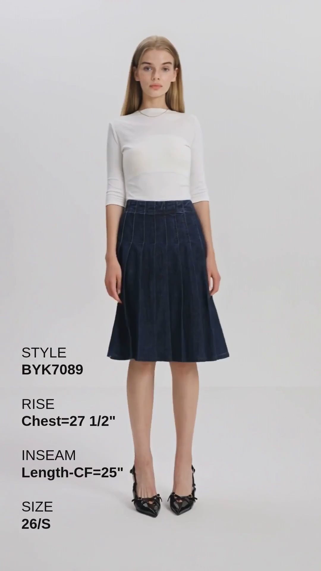 CAIUS HIGH RISE PLEATED SKIRT Fashion Product Video CUT