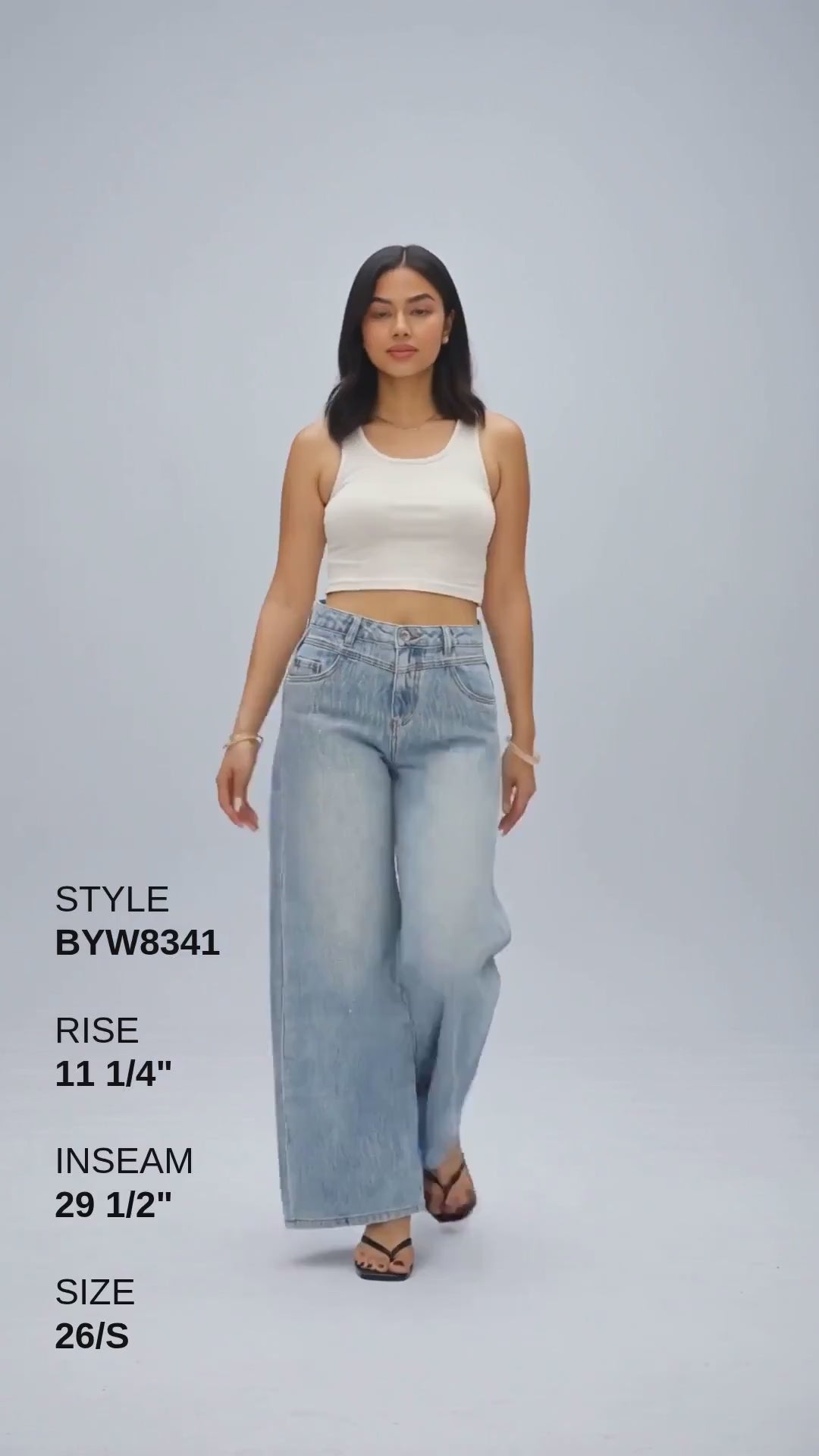 NEW YORK HIGH RISE WIDE LEG Fashion Product Video CUT