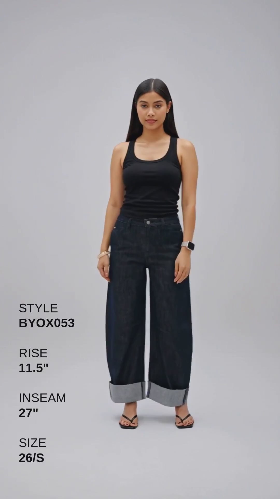 BERLIN HIGH RISE BARREL BYOX053 (BYGG2027) MILEMARK Fashion Product Video CUT