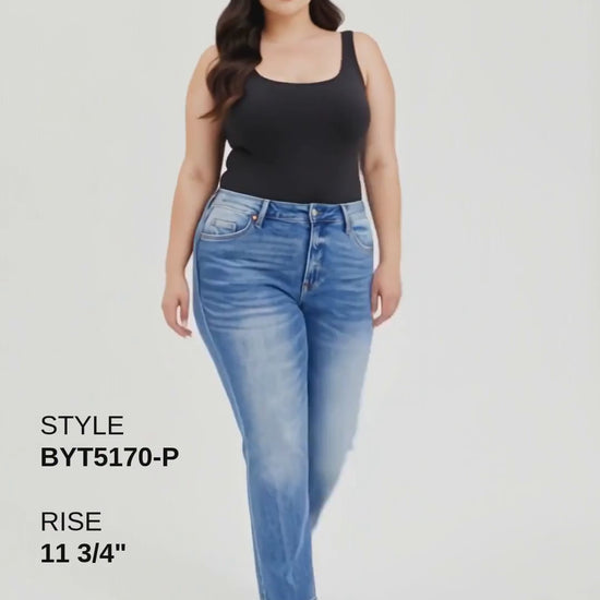 PLUS HIGH RISE STRAIGHT Fashion Product Video CUT