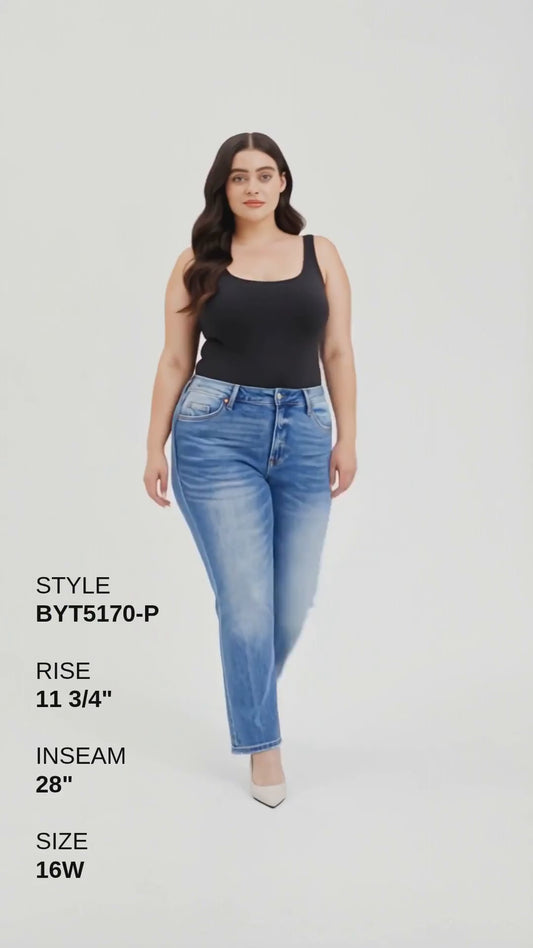 PLUS HIGH RISE STRAIGHT Fashion Product Video CUT