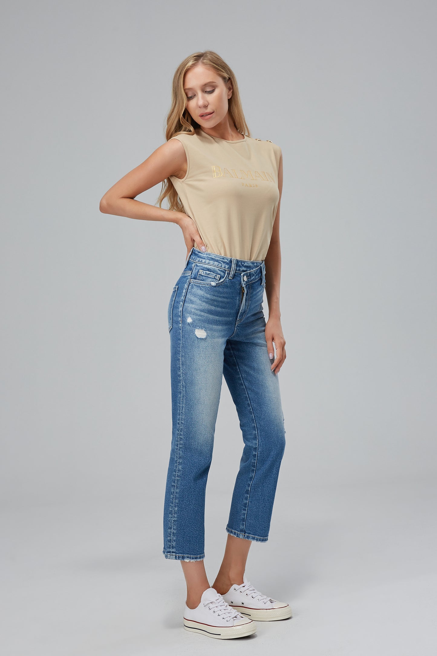 BONNIE HIGH RISE STRAIGHT LEG